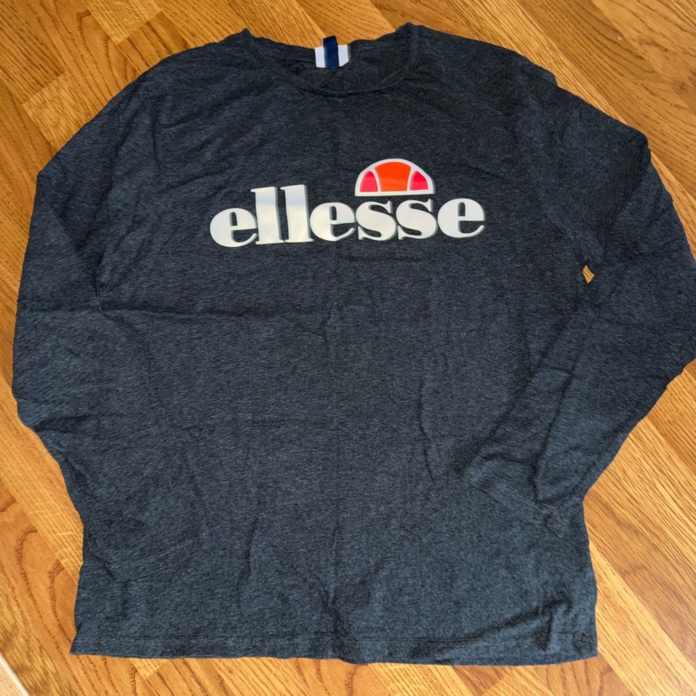 Ellesse Charcoal Long Sleeve Top